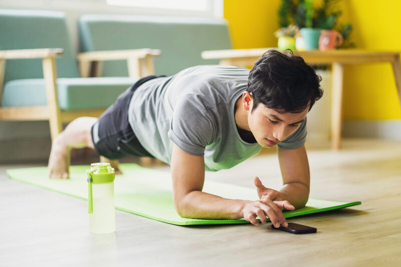 Man Doing Exercise